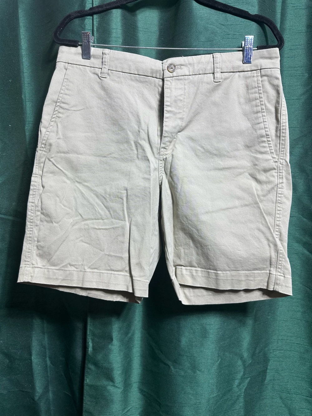Chaps Men's Casual Cotton Shorts - Light Khaki W34